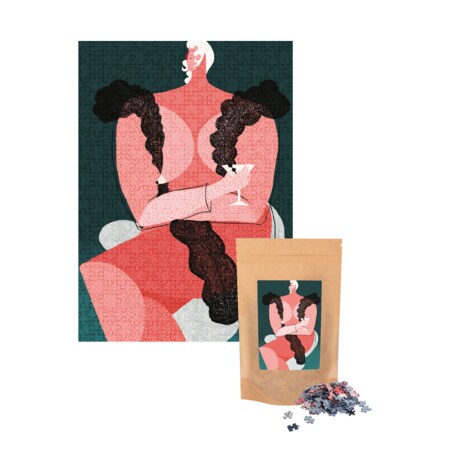 Muno Puzzle "Stay Home" by Mary Zaleska Puzzle 500 el. w eco woreczku