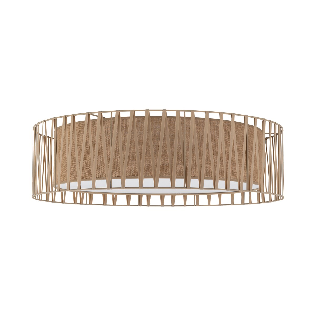 Lampa sufitowa TK Lighting HARMONY SABIA JUTA 11463, 6xE27, biało-beżowa, styl glamour i klasyczny