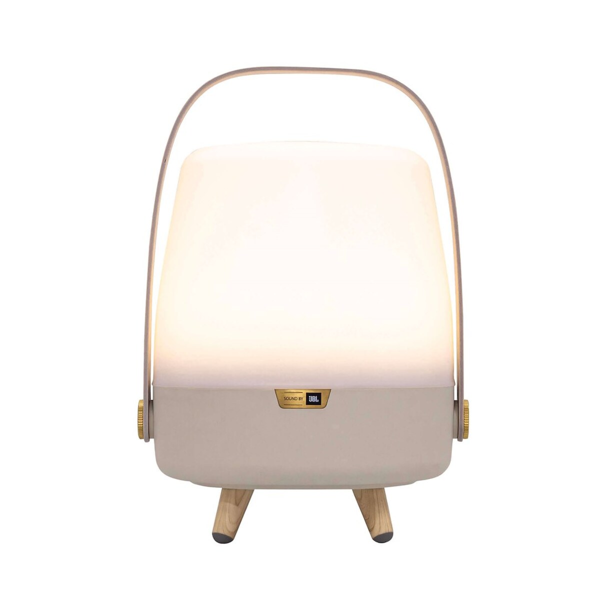 KOODUU LITE-UP PLAY MINI Lampa przenośna z głośnikiem - Beżowy