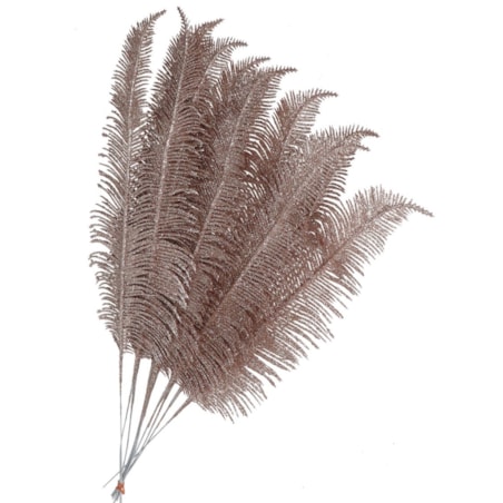 Gałązka Dekoracyjna Złota Liście Z Brokatem 44 Cm