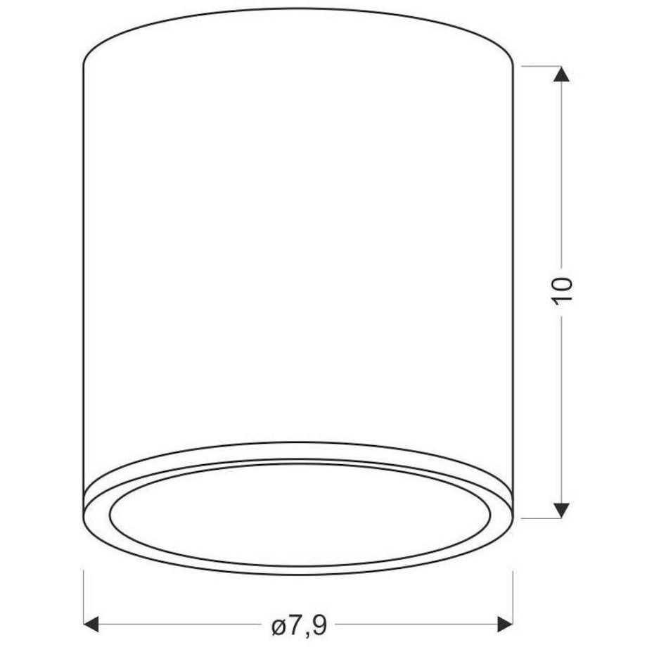 Sufitowa LAMPA downlight 2277165 Candellux metalowa OPRAWA plafon okrągły drewniany