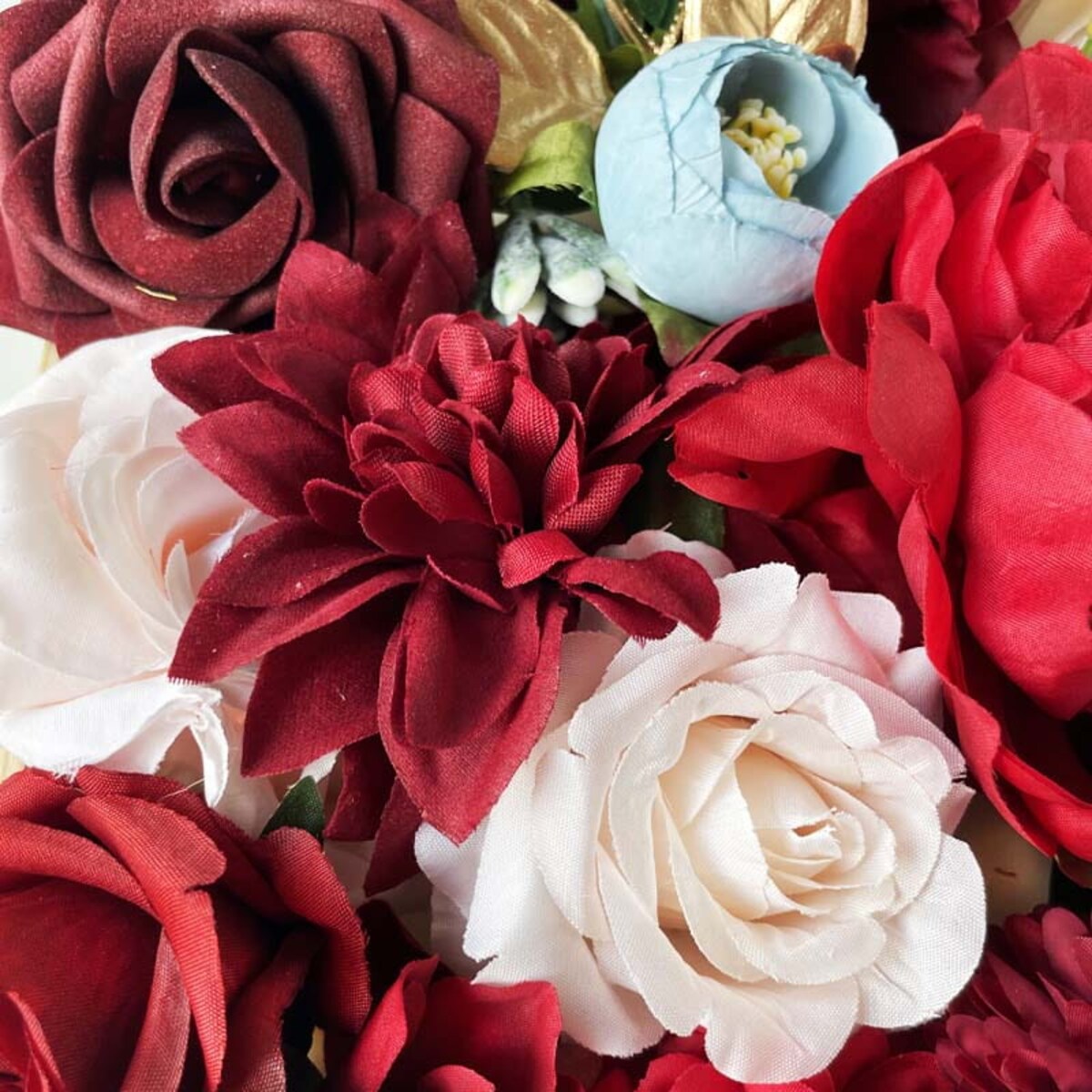 Kwiaty w ramce - ozdoba DIY - Zmysłowe czerwienie