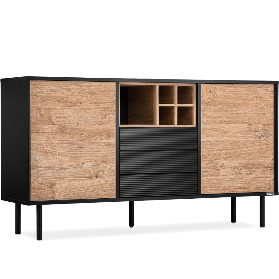 KONSIMO LOFTY Komoda loftowa na wysokich nóżkach