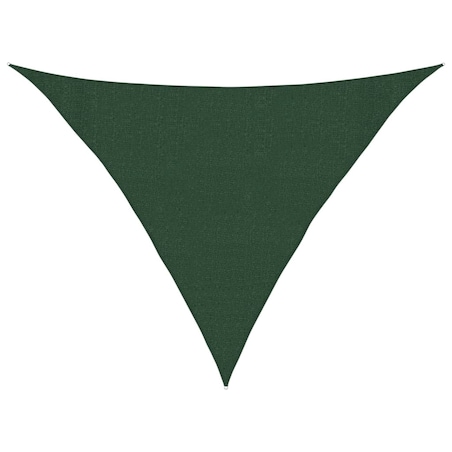 vidaXL Żagiel przeciwsłoneczny 160 g/m² ciemnozielony, 3x3x4,2 m, HDPE