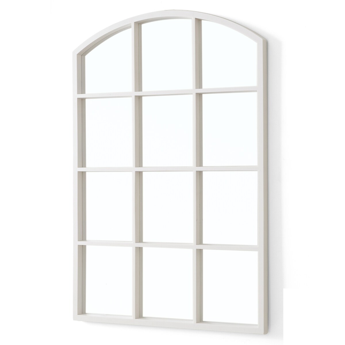 Lustro w okiennej ramie z łukiem, 76 × 52 cm