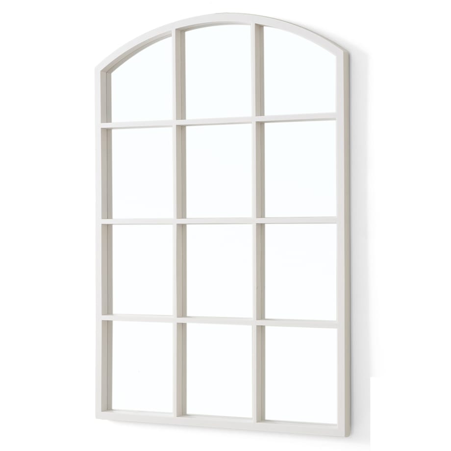 Lustro w okiennej ramie z łukiem, 76 × 52 cm