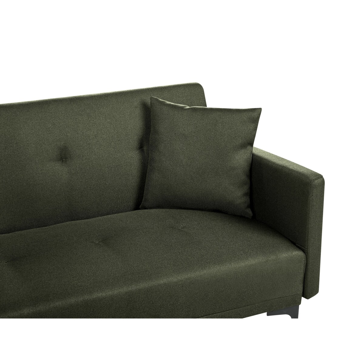 Sofa rozkładana LUCAN Ciemnozielony dla 3 osób