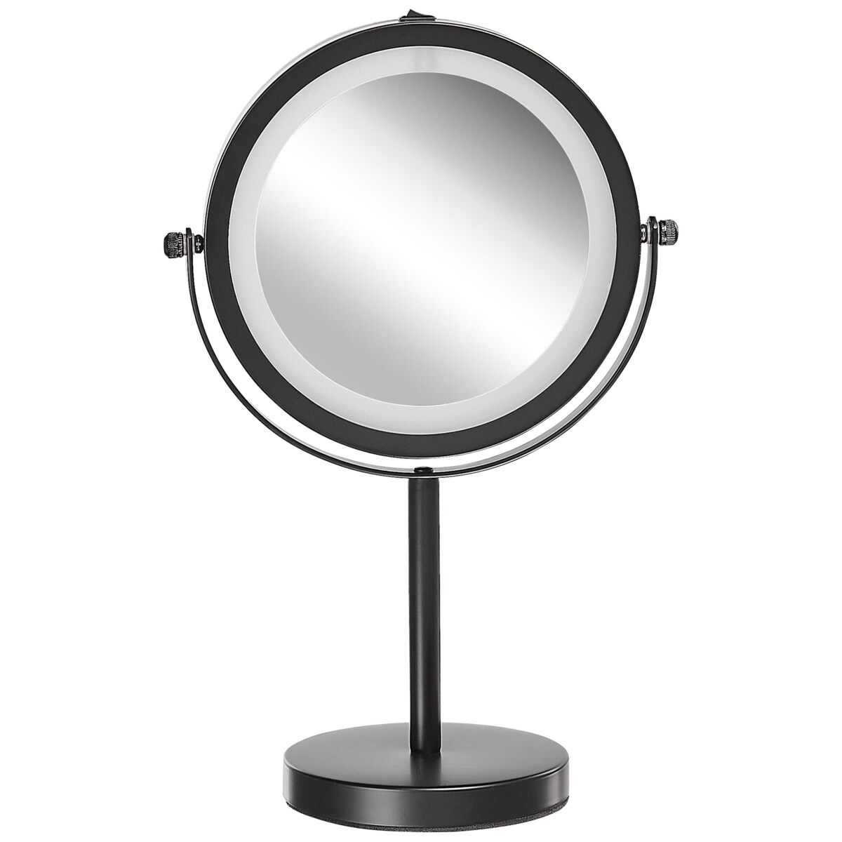 Lusterko kosmetyczne LED ø 17 cm czarne TUCHAN