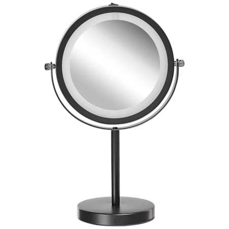 Lusterko kosmetyczne LED ø 17 cm czarne TUCHAN