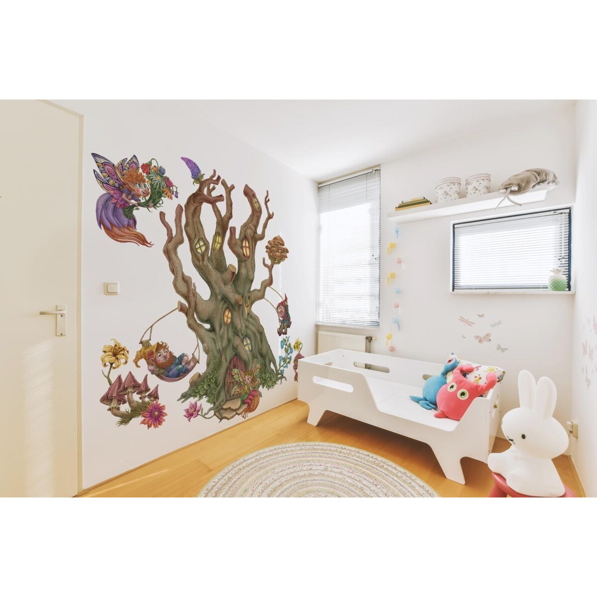 Zestaw naklejek na ścianę, Wróżkowy las, 130cm