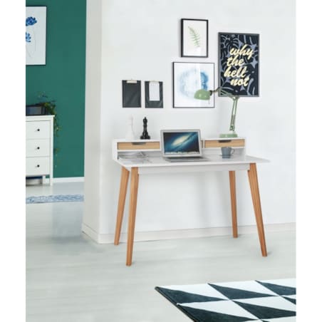 BIURKO ELEGANCKIE do gabinetu biura SZUFLADY NOWOCZESNE DUŻE komputerowe