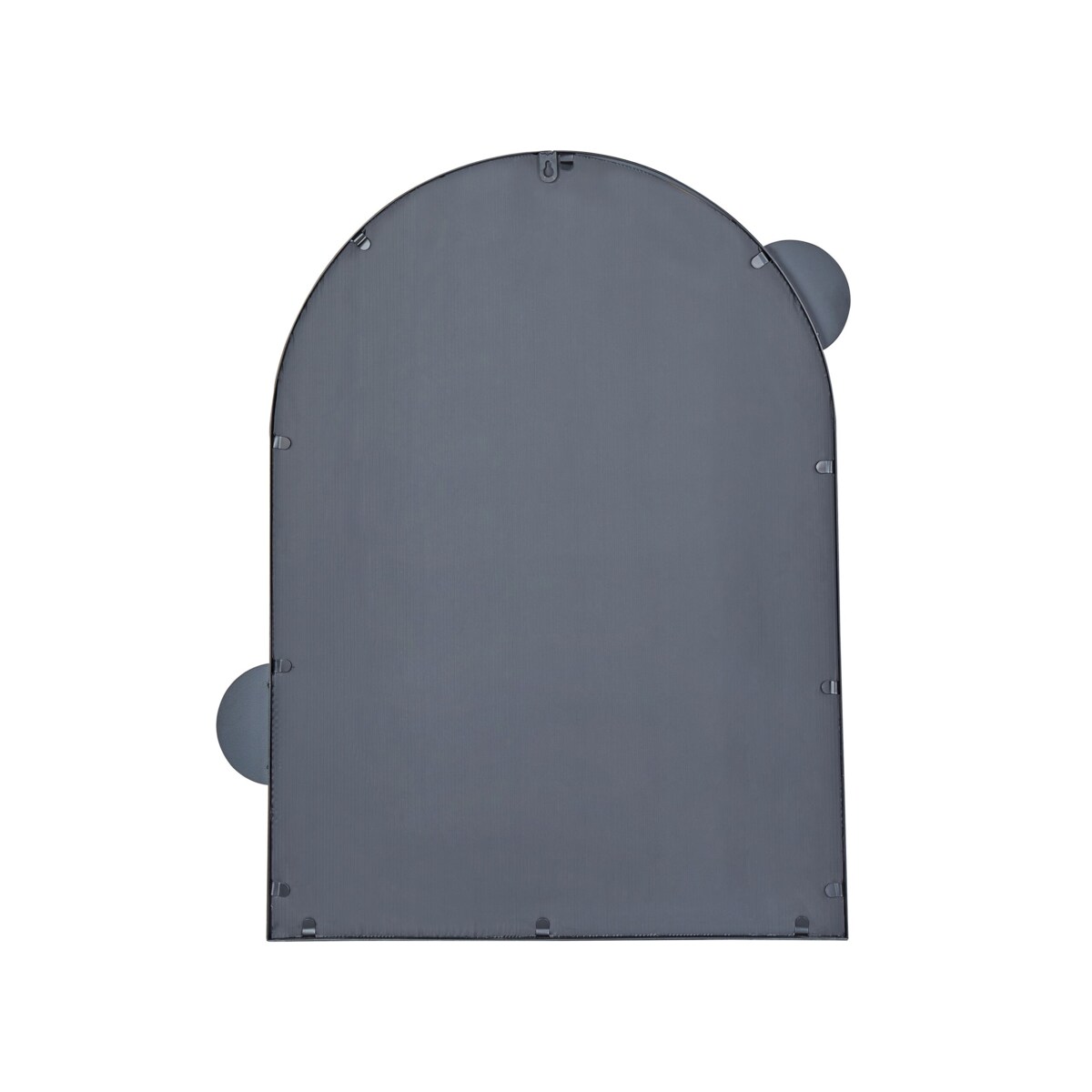 Lustro ścienne metalowe 69 x 80 cm czarne AULON