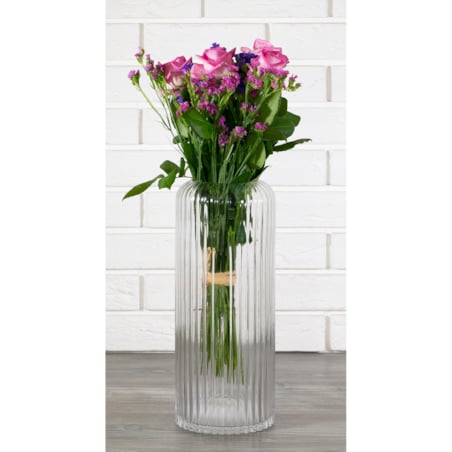 WAZON RAFF szklany przezroczysty wys. 36cm
