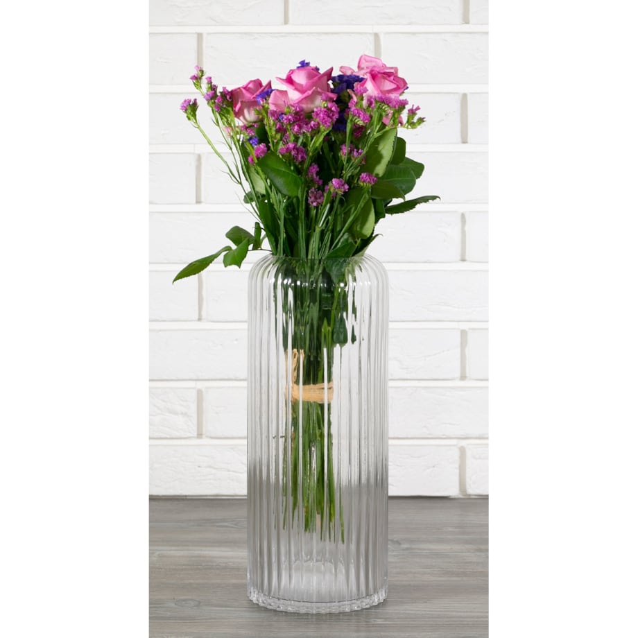 WAZON RAFF szklany przezroczysty wys. 36cm