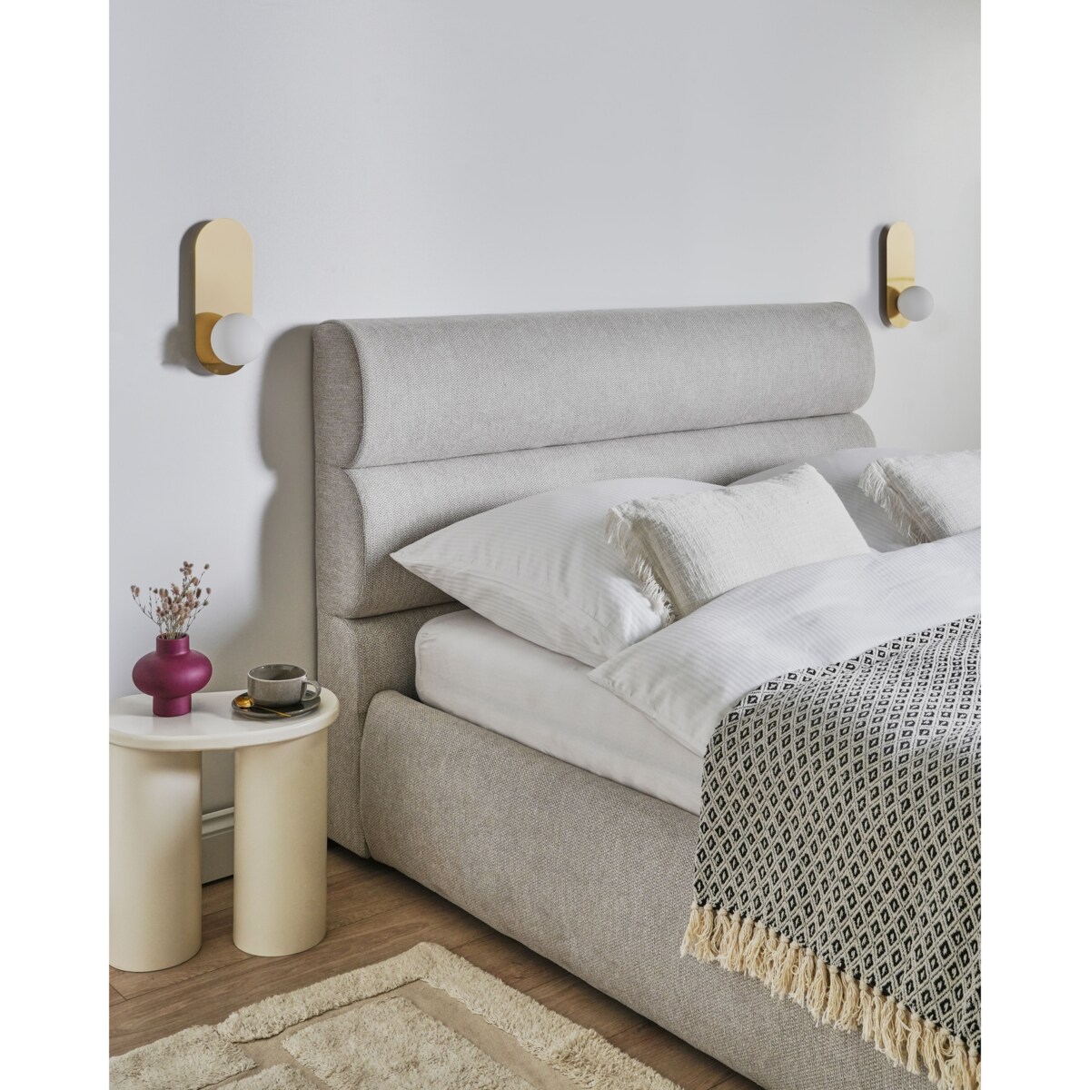 Zestaw 2 lamp ściennych LEISI Szkło Złoty