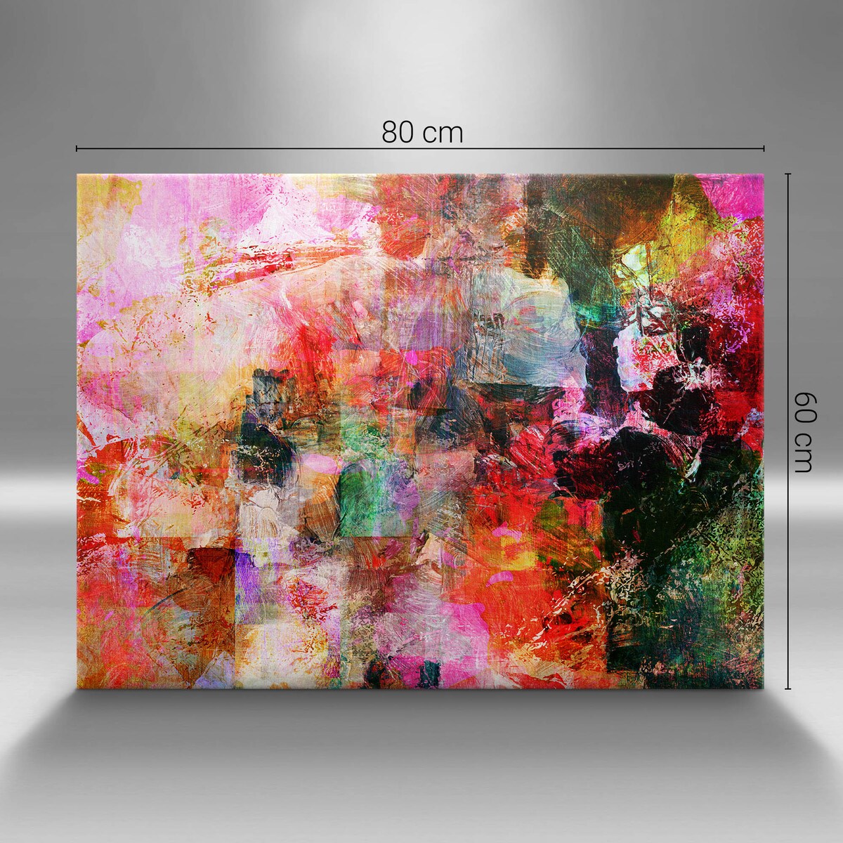 Obraz na płótnie Abstrakcyjna kompozycja, 80x60 cm