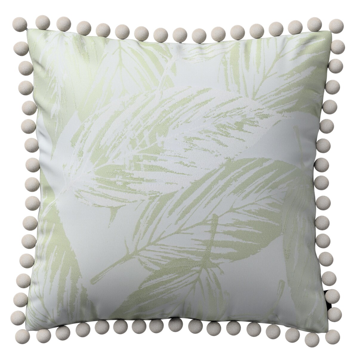 Poszewka Wera na poduszkę 45x45 zielone liście