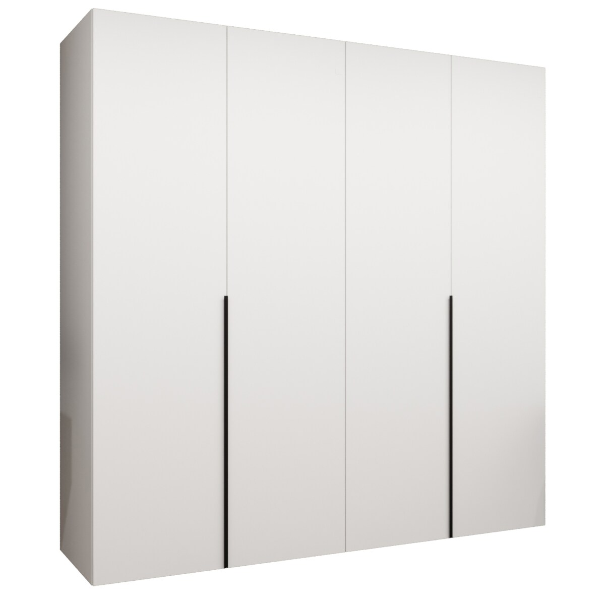 Szafa uchylna otwierana ALICANTE 1 200 wys. 202 cm Biały + u. Czarny