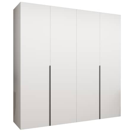 Szafa uchylna otwierana ALICANTE 1 200 wys. 202 cm Biały + u. Czarny