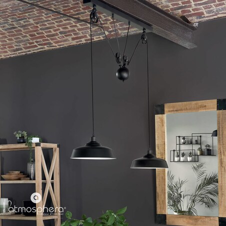 Lampa wisząca EZIO, metal, wys. 60 cm