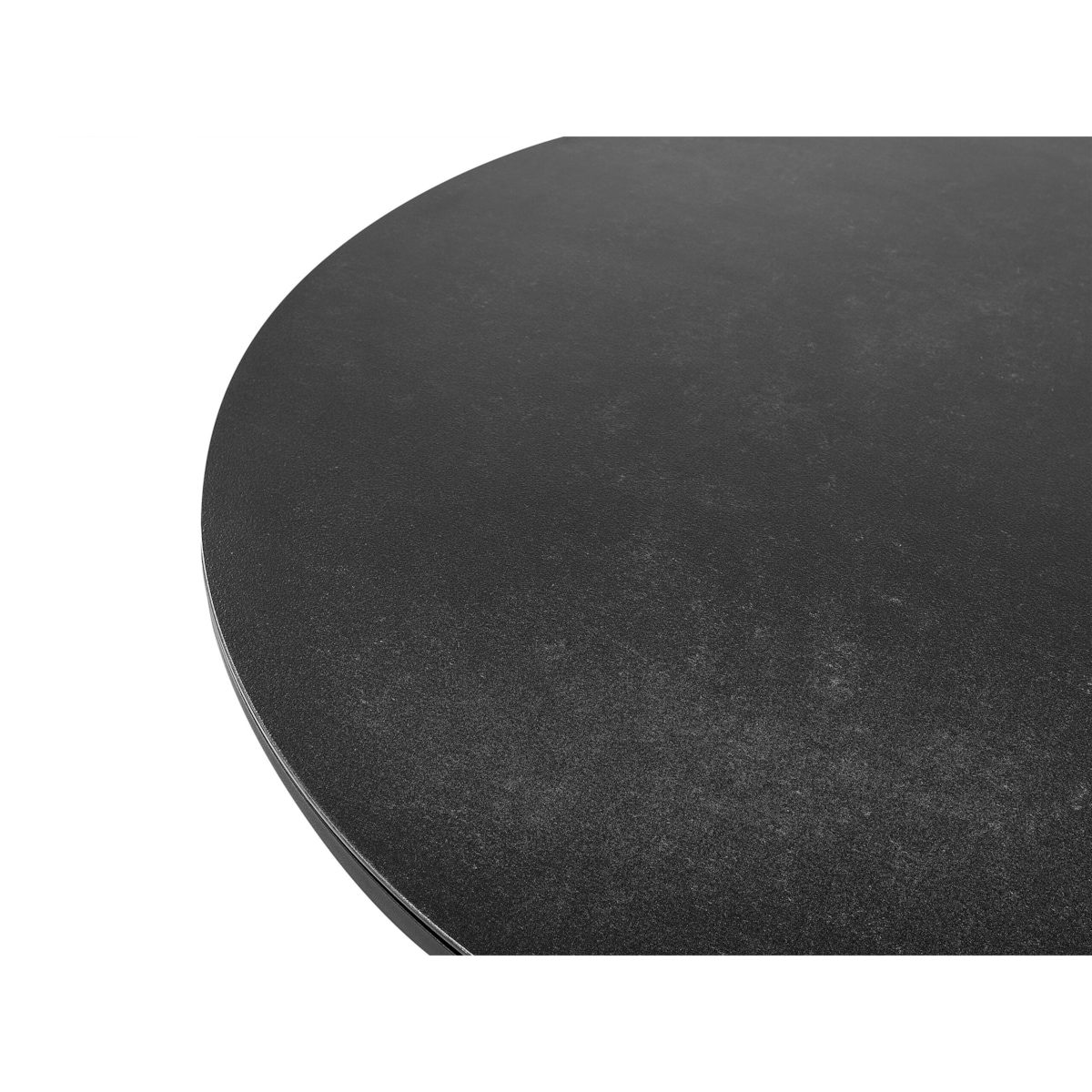 Zestaw ogrodowy stół i 4 krzesła czarny z poduszkami szarymi OLMETTO/TAVIANO