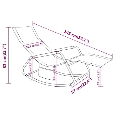 vidaXL Leżak, stal i tworzywo textilene, zielony