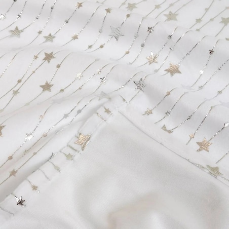 Obrus świąteczny, aksamitny, biały 140x360 cm