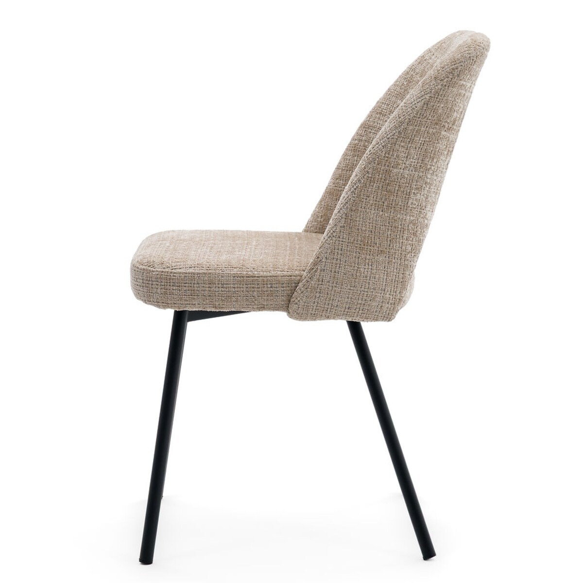 Krzesło tapicerowane MILO ciemny beż do salonu jadalni kuchni