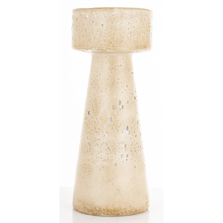 Świecznik cementowy 25x10x10 cm TORING-3 beżowy