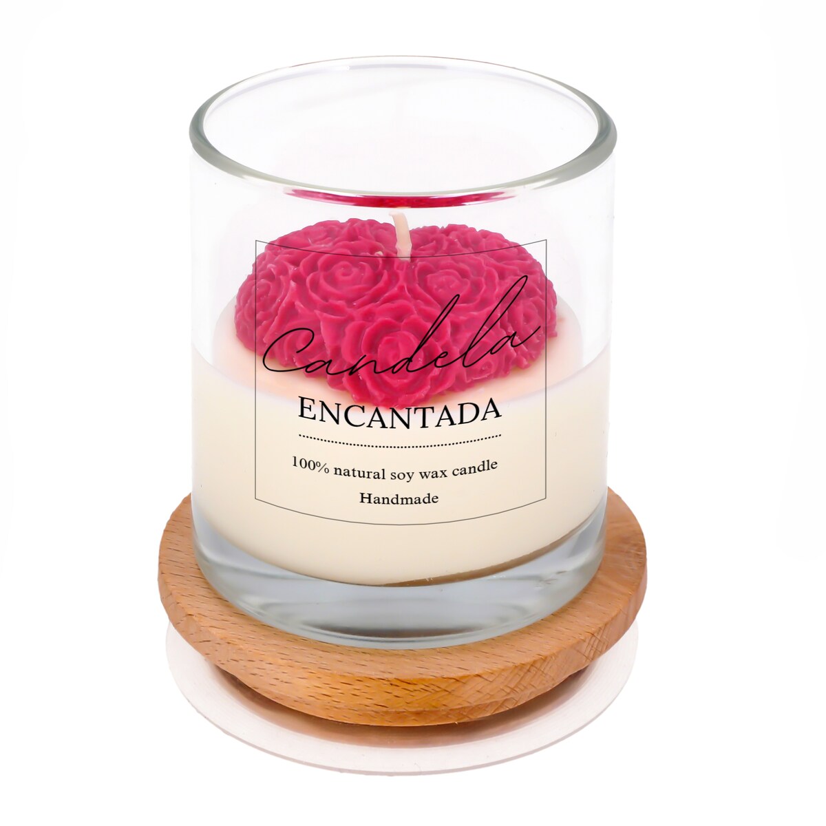Świeca sojowa ZAPACHOWA świeczka SERCE handmade prezent CANDELA ENCANTADA