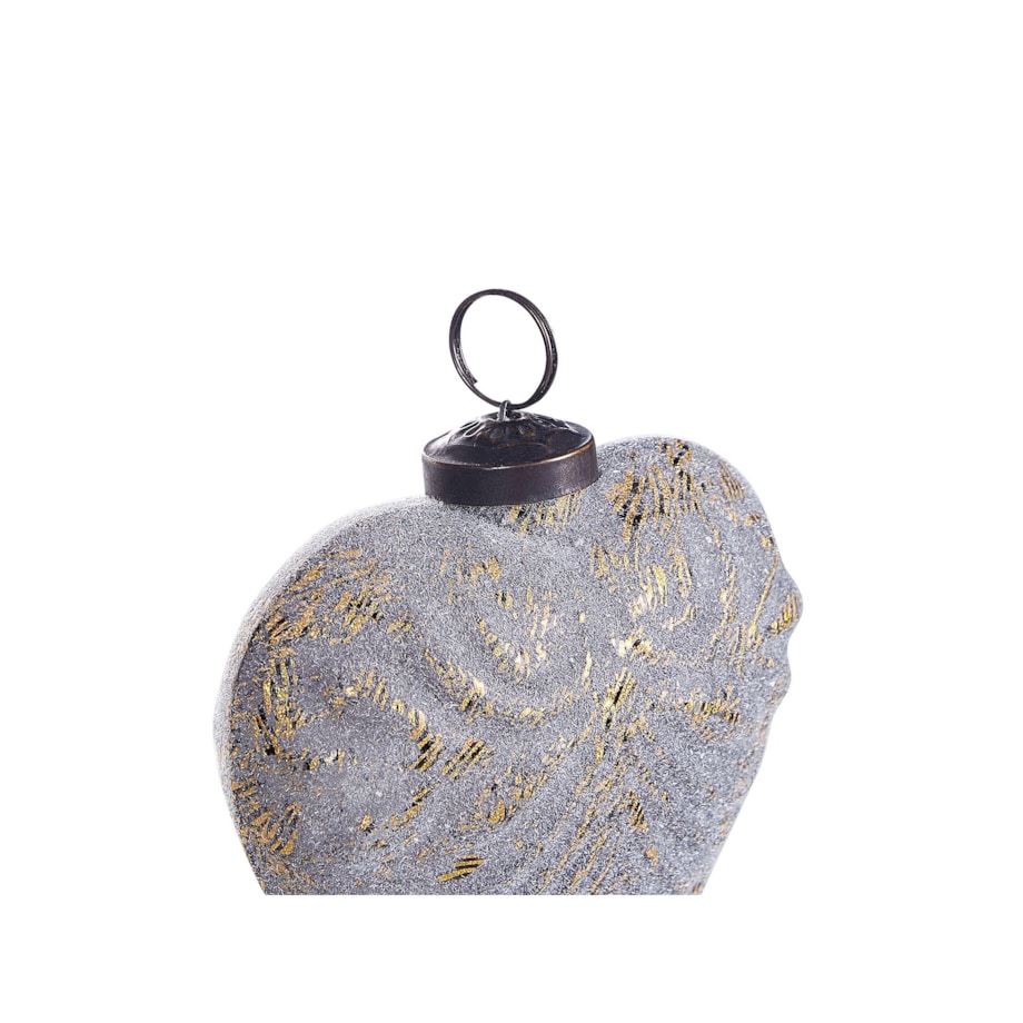 Zestaw 8 bombek FERIABLE Szkło Szary