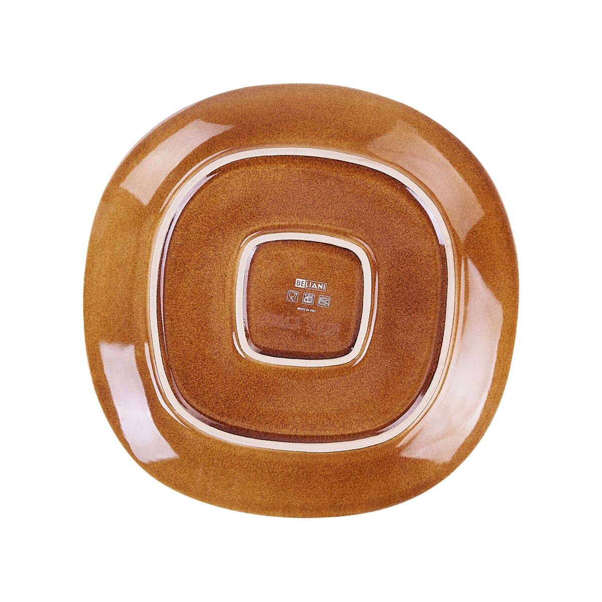 16-częściowy zestaw naczyń z kamionki złoty brąz TURMERIC