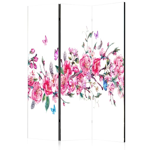 Parawan jednostronny Orient 135x172 cm 3-częściowy szary