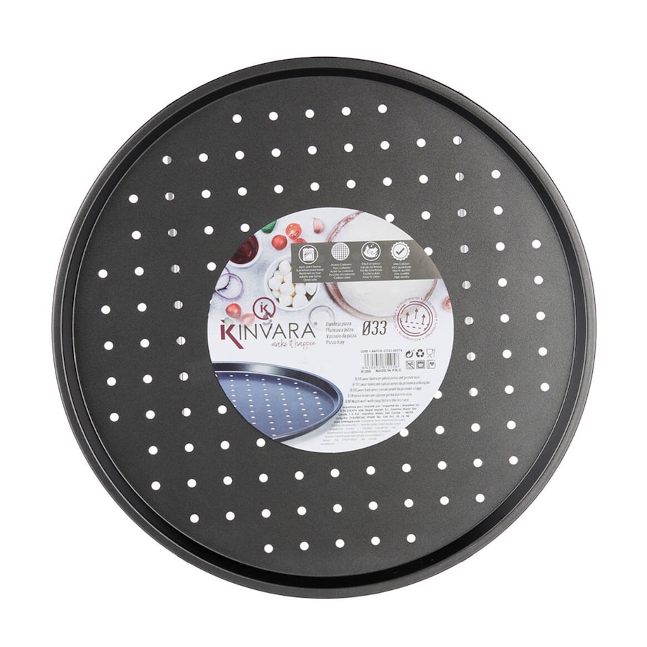 Blacha do pizzy ze stali węglowej, Ø 33 cm