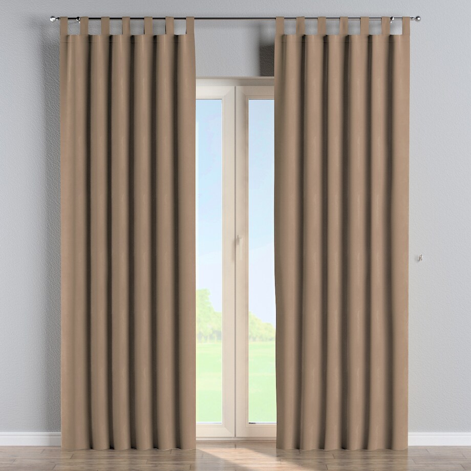 Zasłona na szelkach 1 szt. 130x260 beżowy