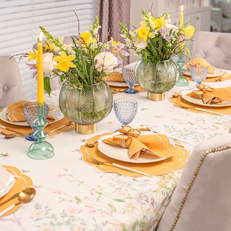 Haftowane podkładki Yellow Petali - 4 sztuki