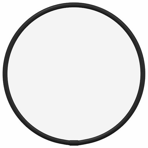 vidaXL Lustro ścienne, czarne, Ø 20 cm, okrągłe