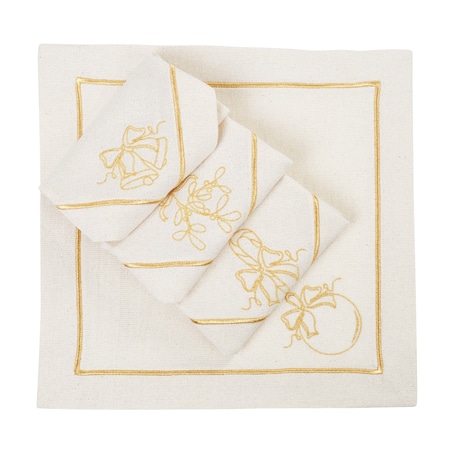 Serwetki Christmas Joyful Christmas Goldenline – komplet 4 szt.