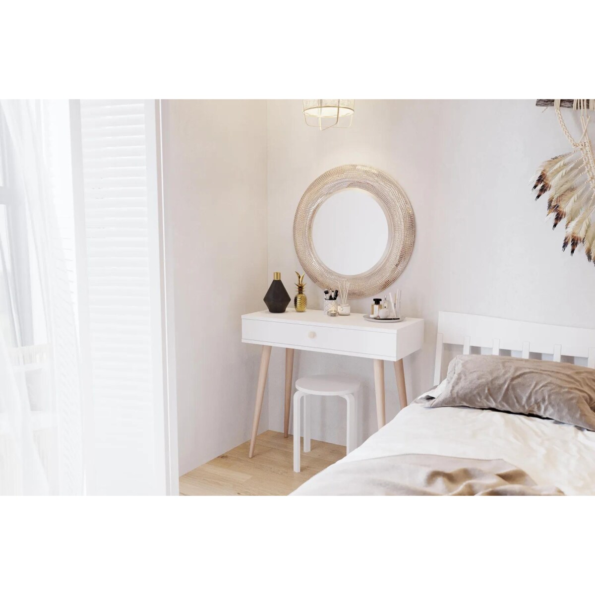 Konsola LEBEL biała