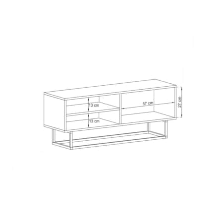 Szafka RTV Loft Industrialna Komoda RTV Szuflada Grafit Mat 120 cm