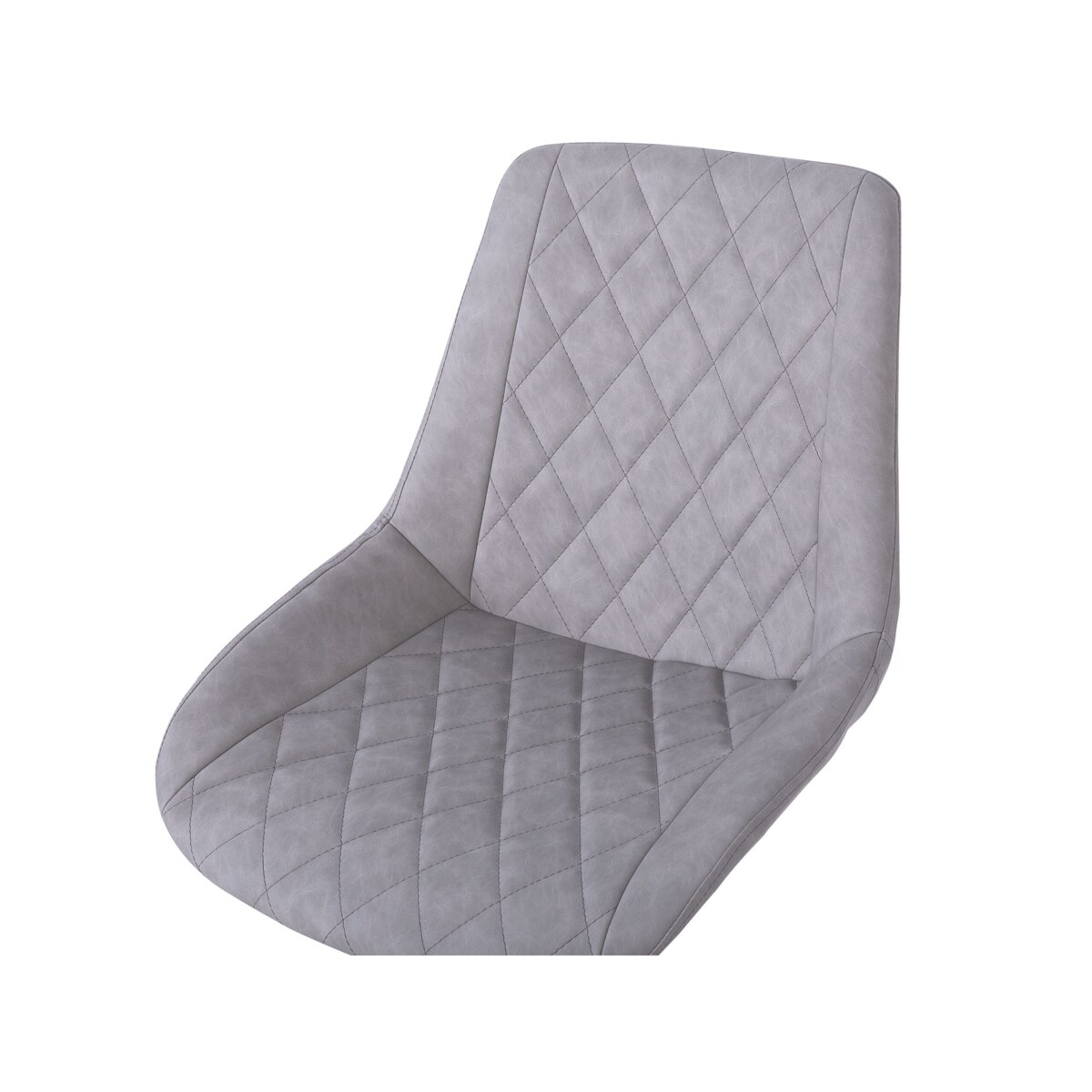 Krzesło biurowe regulowane ekoskóra szare MARIBEL