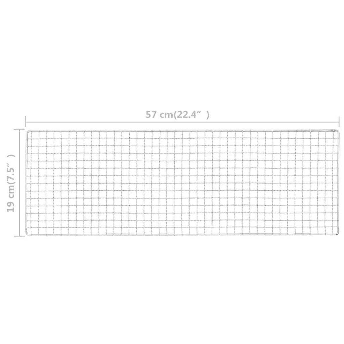 vidaXL Przenośny grill kempingowy, 60x22,5x33 cm