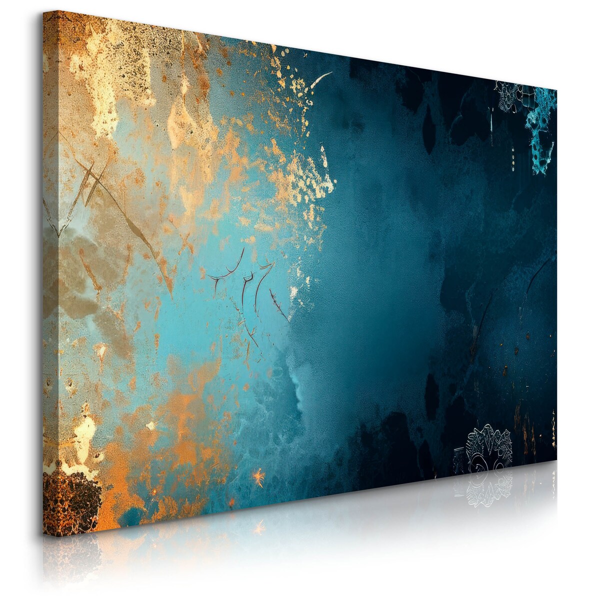 Obraz na płótnie Granatowa abstrakcja 100x70cm