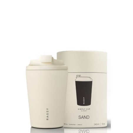 RAGSY SIMPLY CUP kubek termiczny z ceramicznym wnętrzem 340 ml, Sand