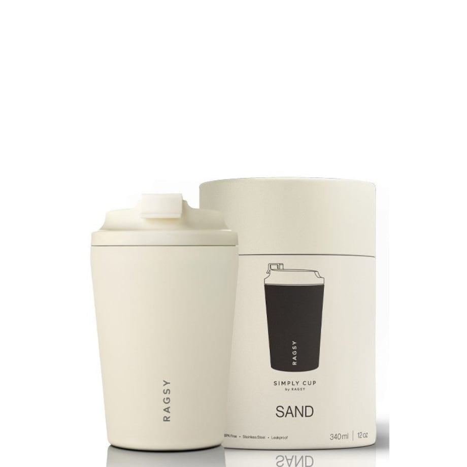 RAGSY SIMPLY CUP kubek termiczny z ceramicznym wnętrzem 340 ml, Sand