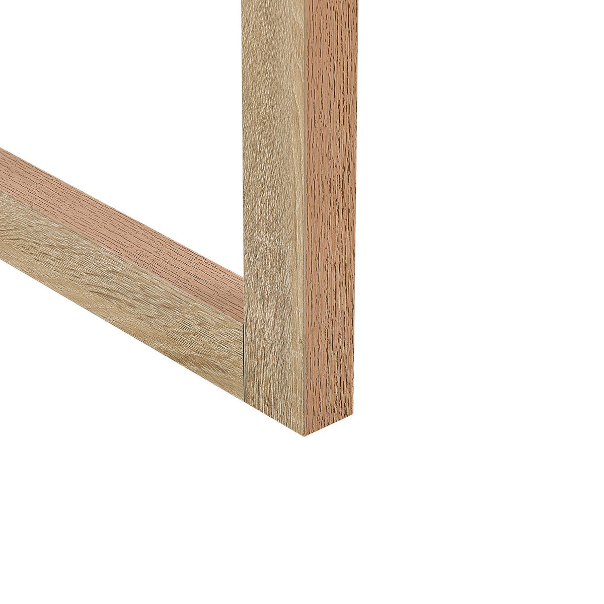 Biurko JOHNSON Brązowy/ biały 112 cm 50 cm ze schowkiem