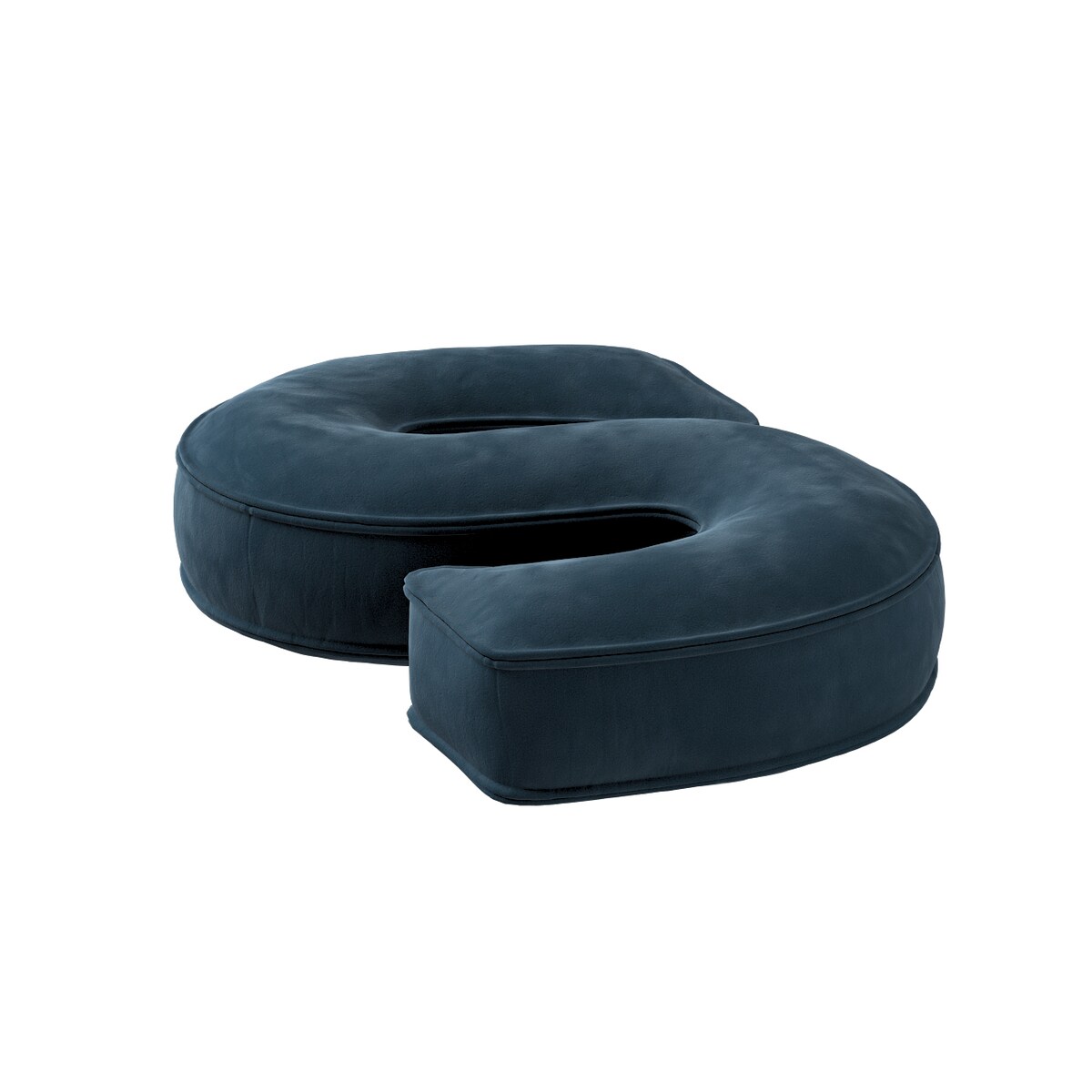 Poduszka literka S, pruski błękit, 35x40cm, Posh Velvet