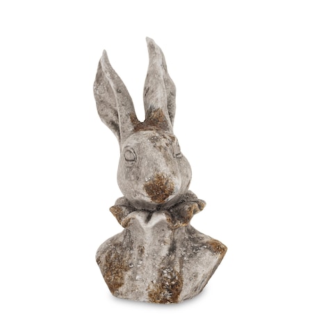 Figurka - popiersie królika 27,5x15x12 cm TORACE - V szary mały