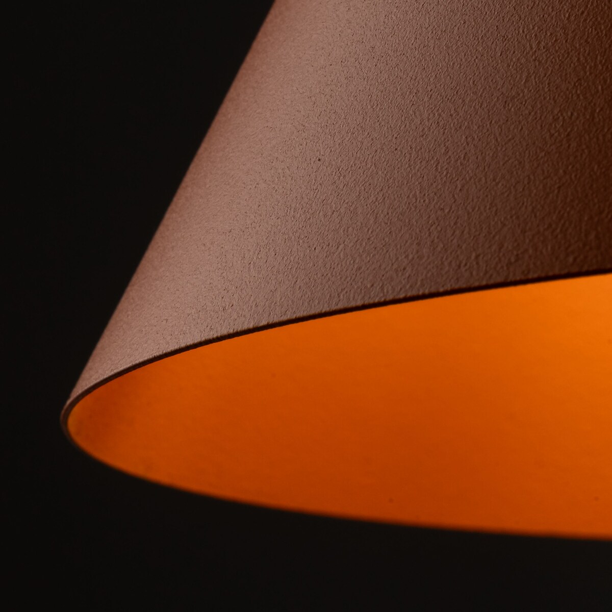 Lampa wisząca TK Lighting CONO ORANGE 10075, metalowa, E27, regulowana wysokość 140 cm, pomarańczowa do kuchni i salonu