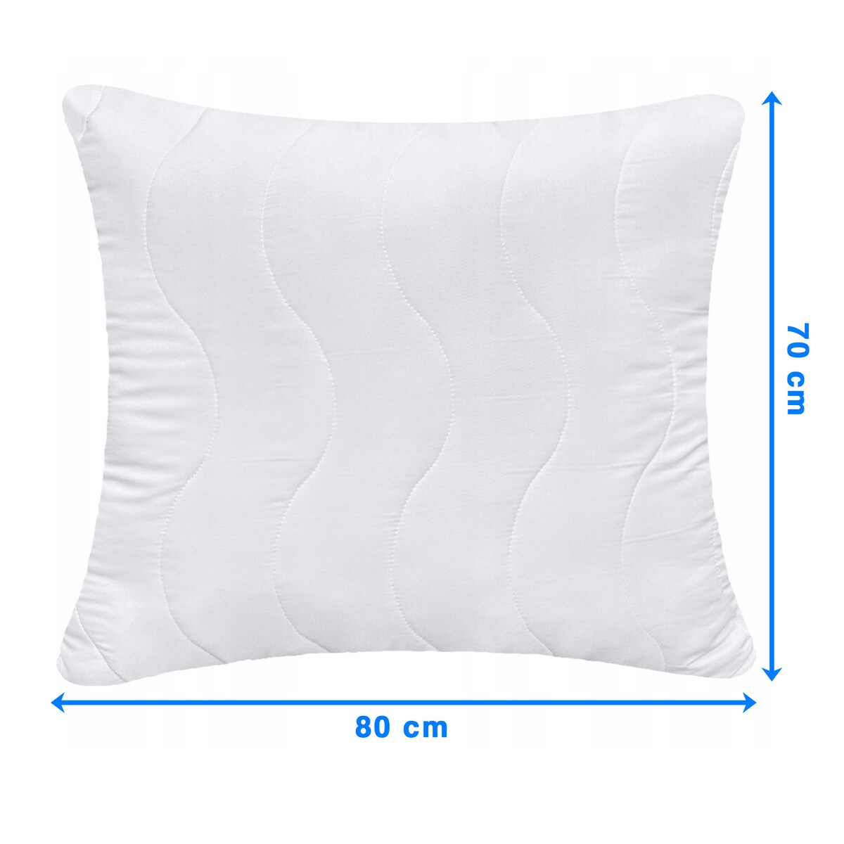 Poduszka Do Spania 70X80 Gruba Pikowana Z Zamkiem Antyalergiczna Mikrofibra Oddychająca